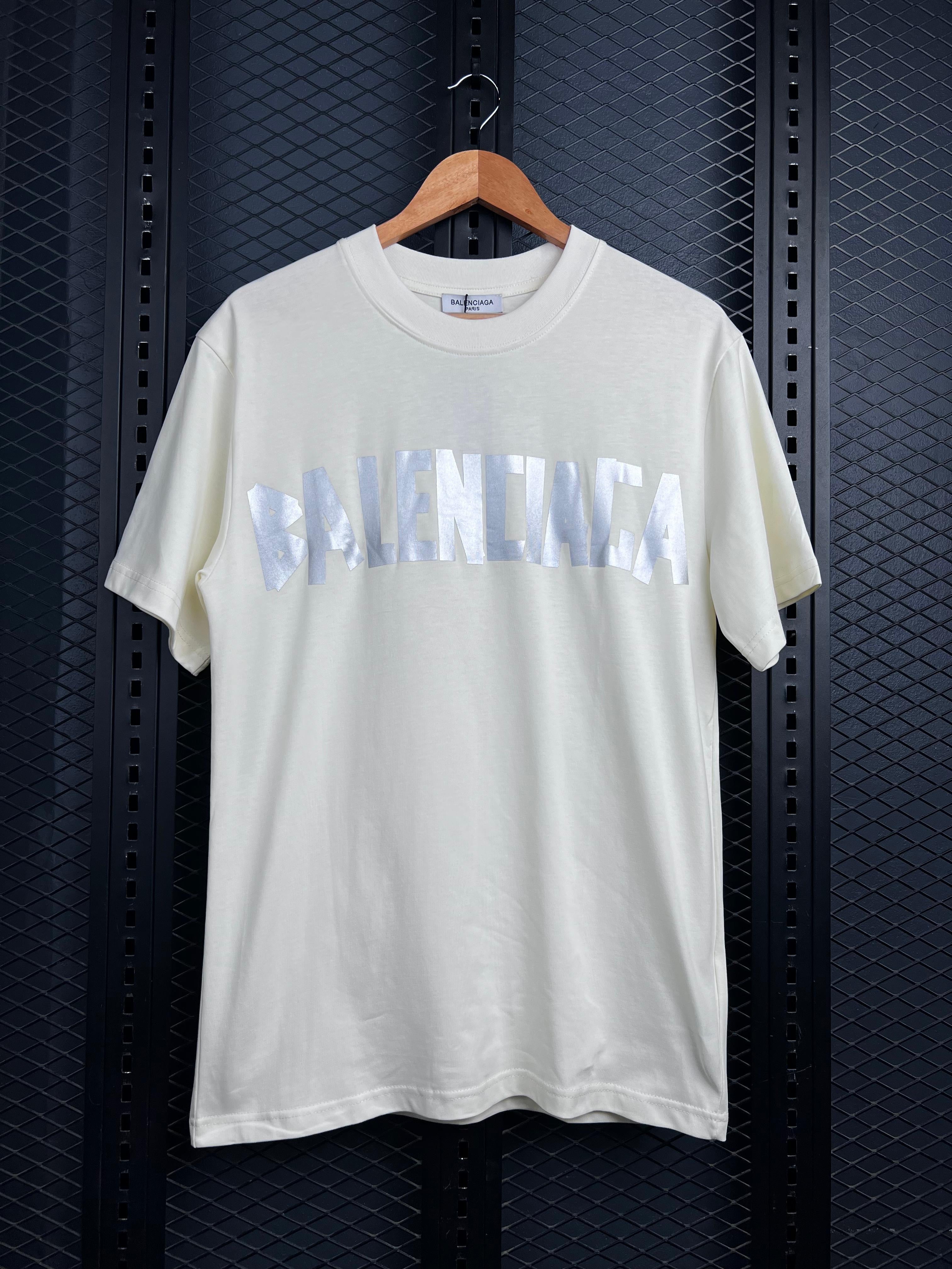 BALENCIAGA LOGO-TAPE T-SHIRT