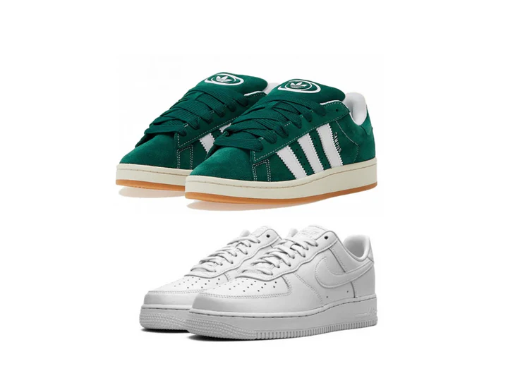 ADIDAS CAMPUS 00S GREEN X NIKE AIRFORCE 1
