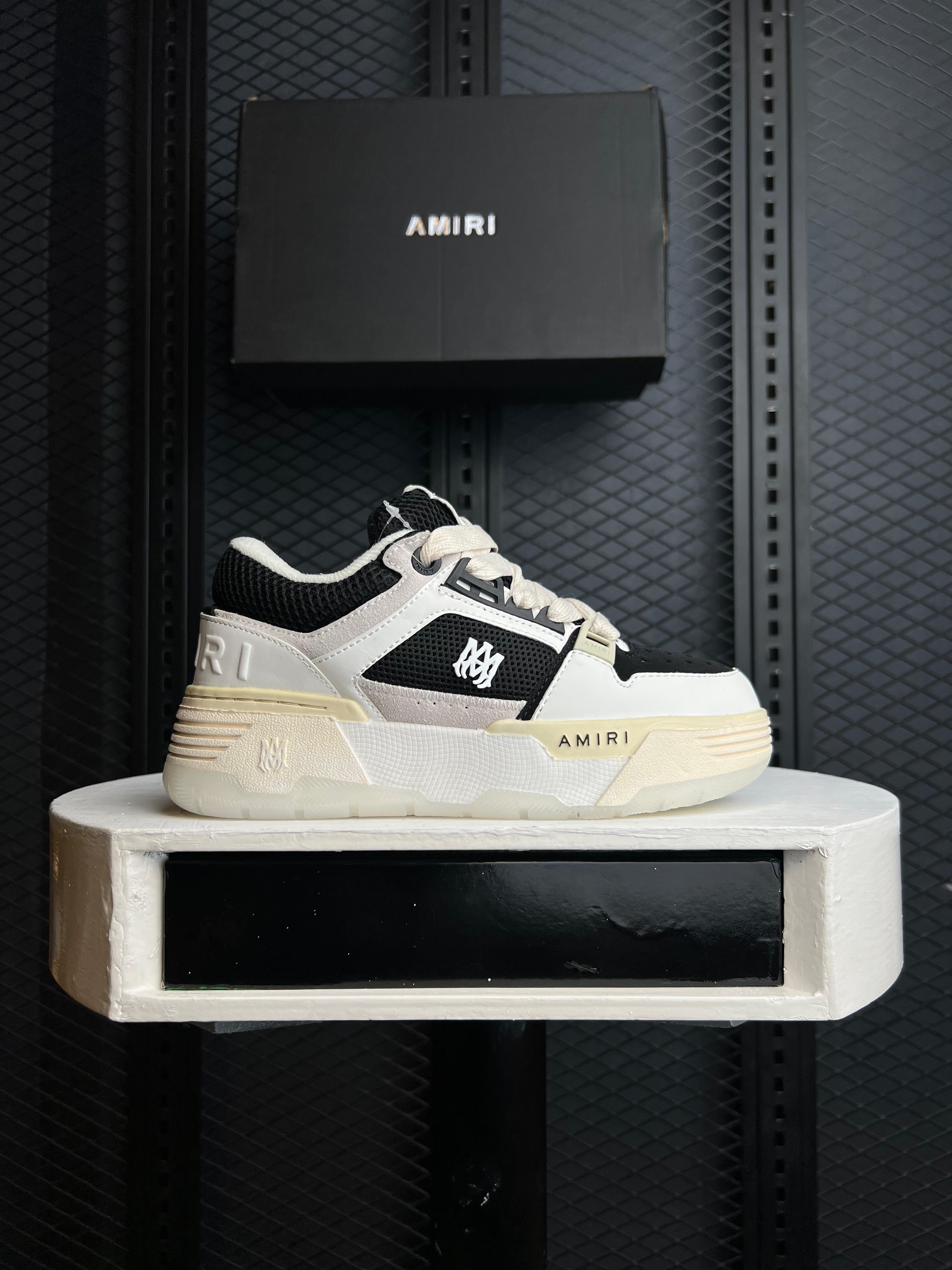 AMIRI MA-1 WHITE BLACK SNEAKERS