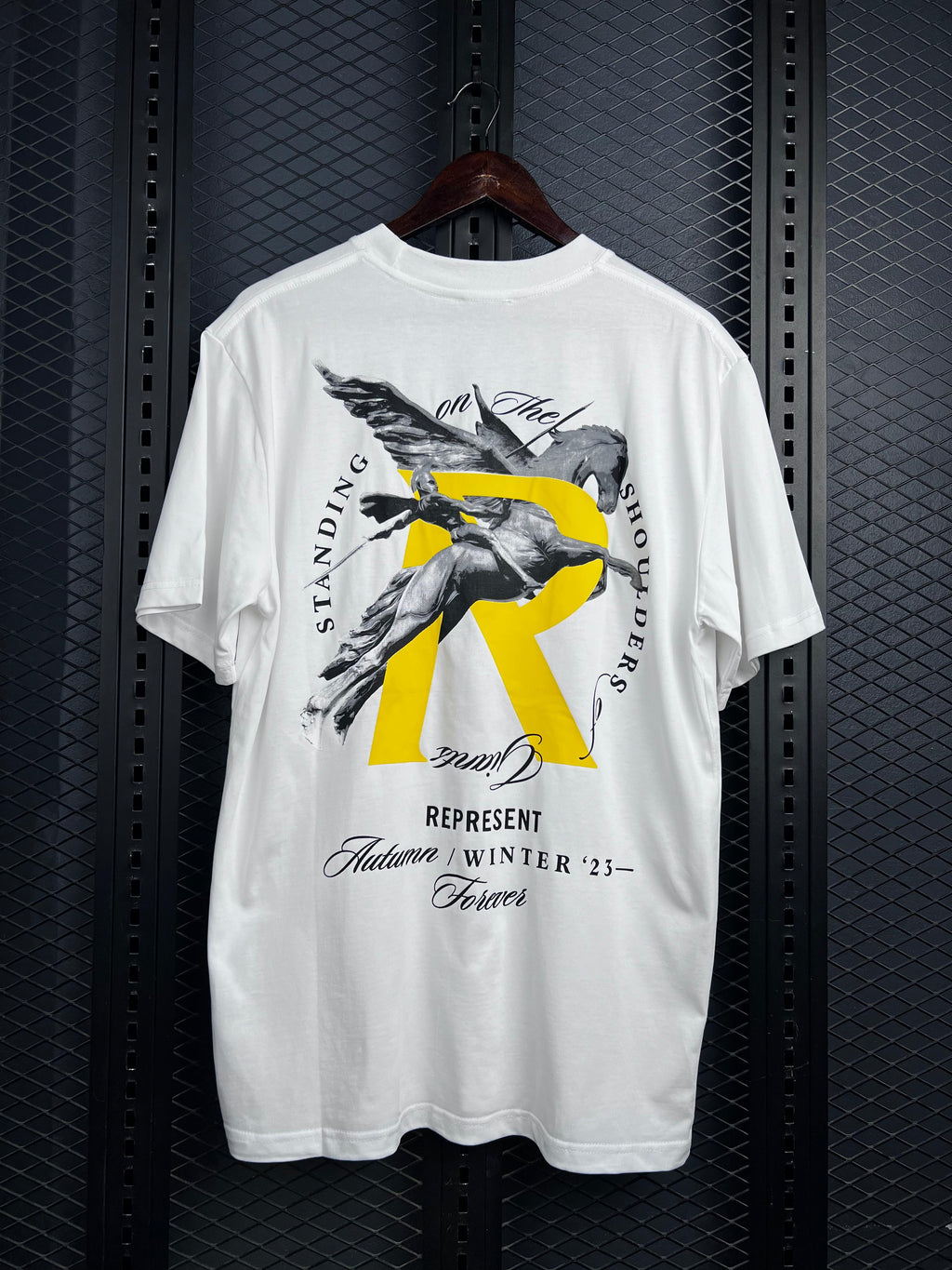 REPRESENT GIANTS FLAT WHITE T-SHIRT