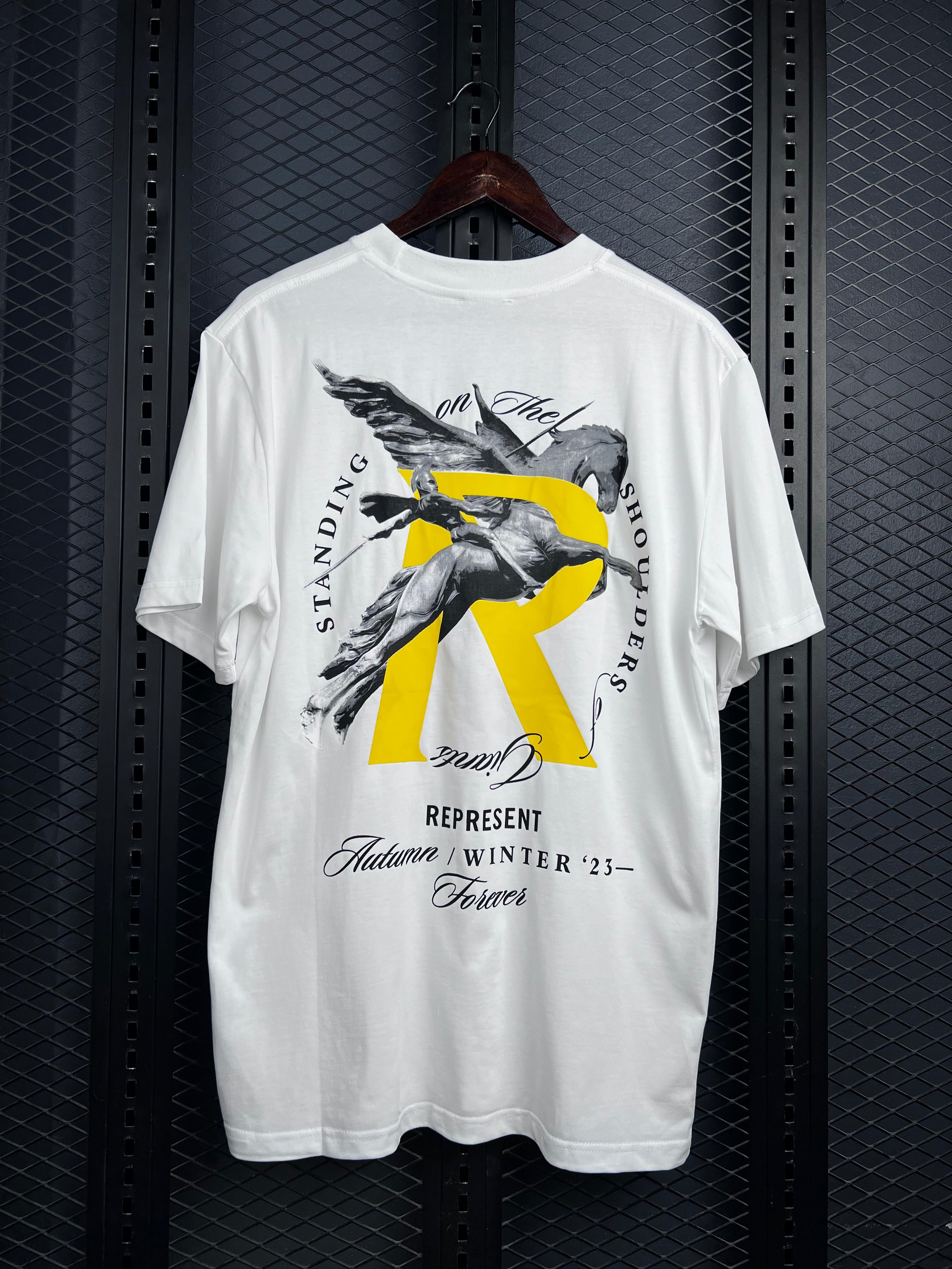 REPRESENT GIANTS FLAT WHITE T-SHIRT