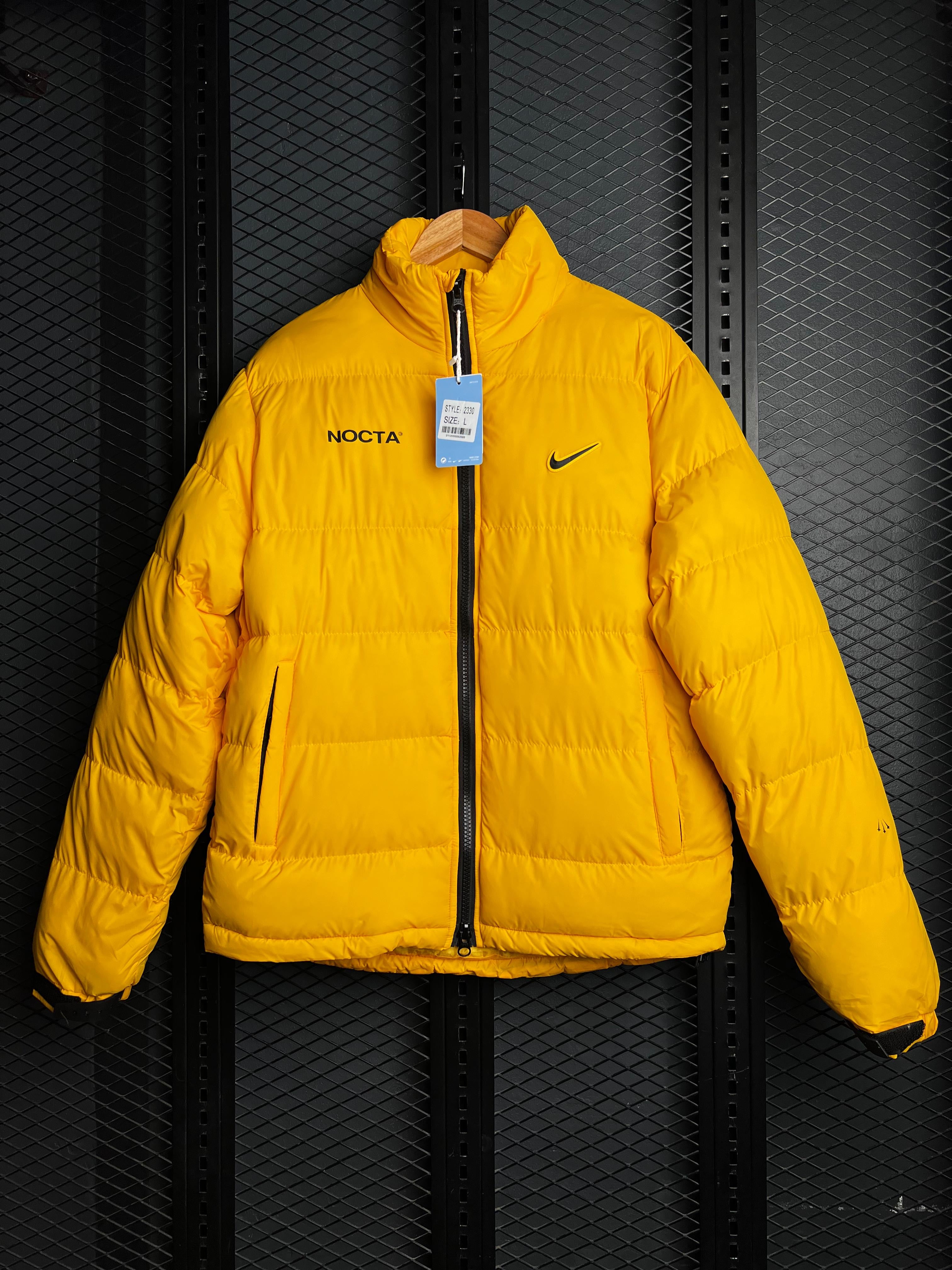 NIKE X NOCTA YELLOW PUFFER JACKET