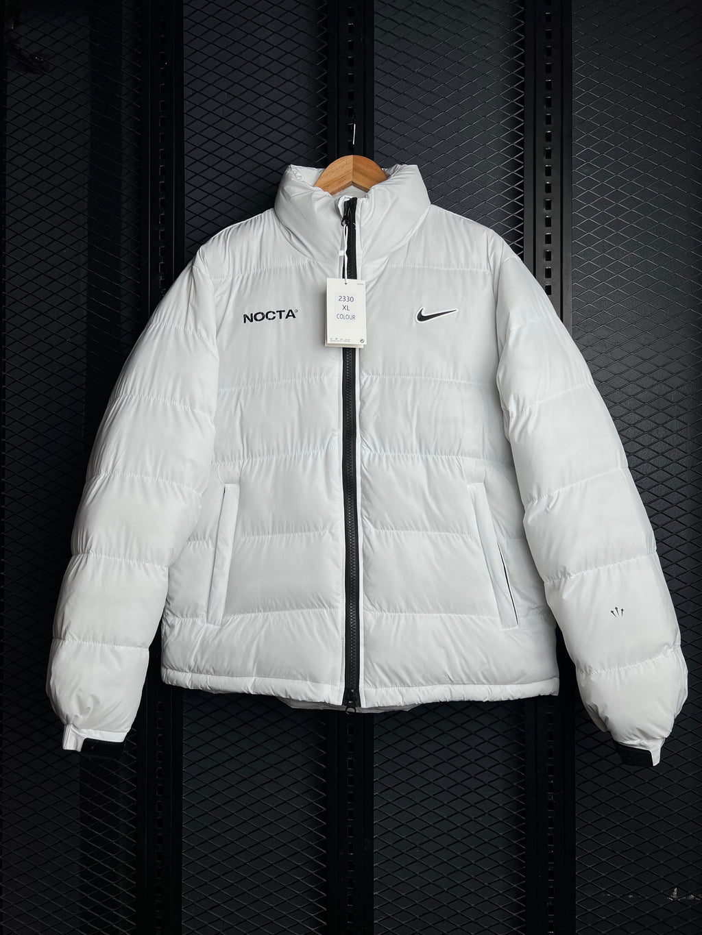 NIKE X NOCTA WHITE PUFFER JACKET