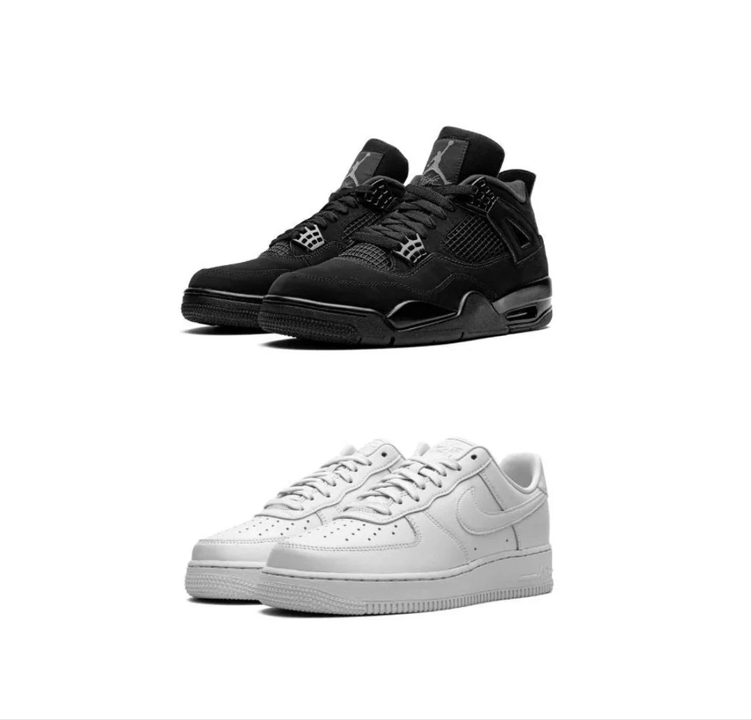 AIR JORDAN 4 “BLACK CATS” X NIKE AIR FORCE 1