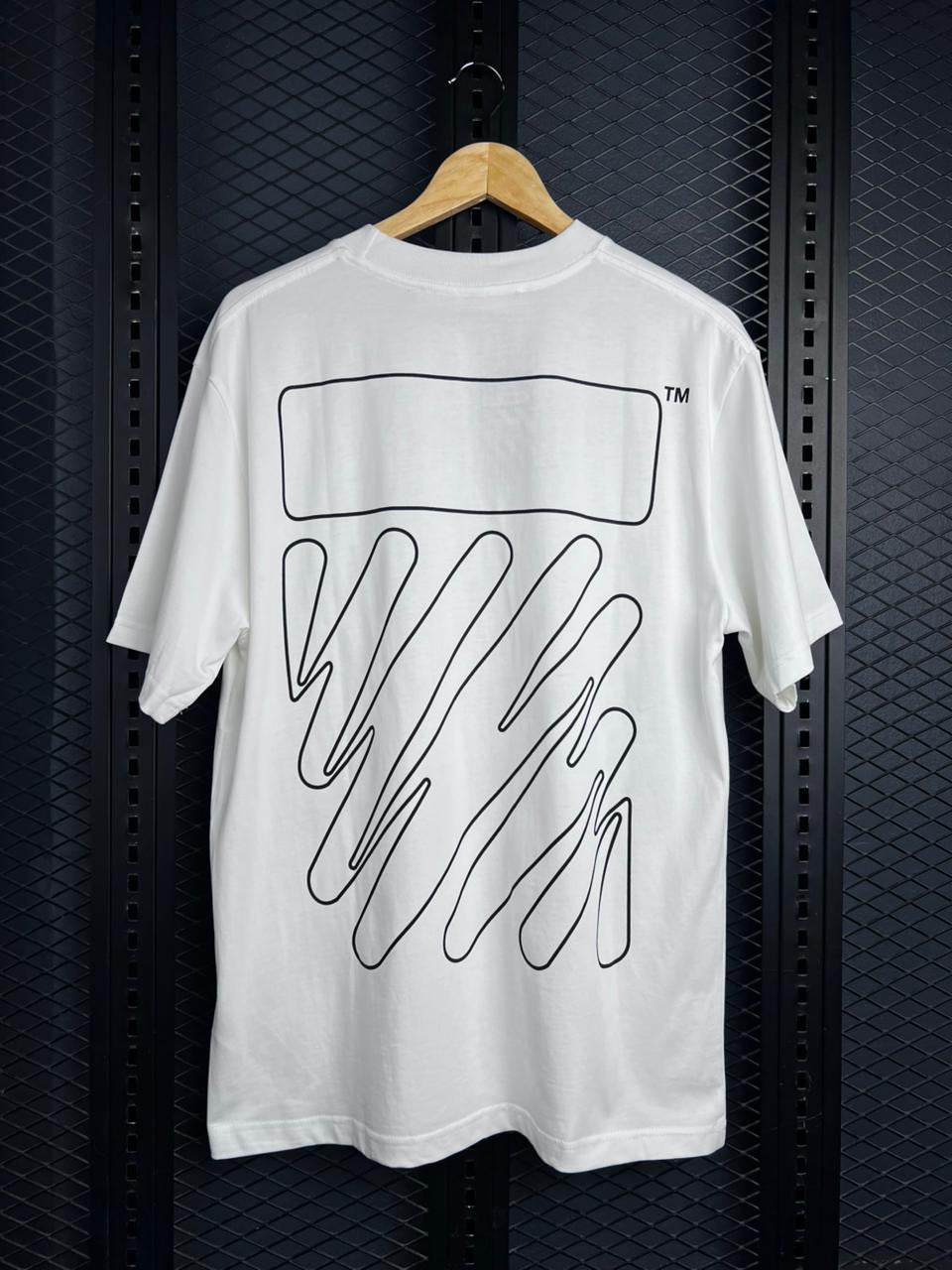 OFF-WHITE WAVE OUTLINE SLIM T-SHIRT