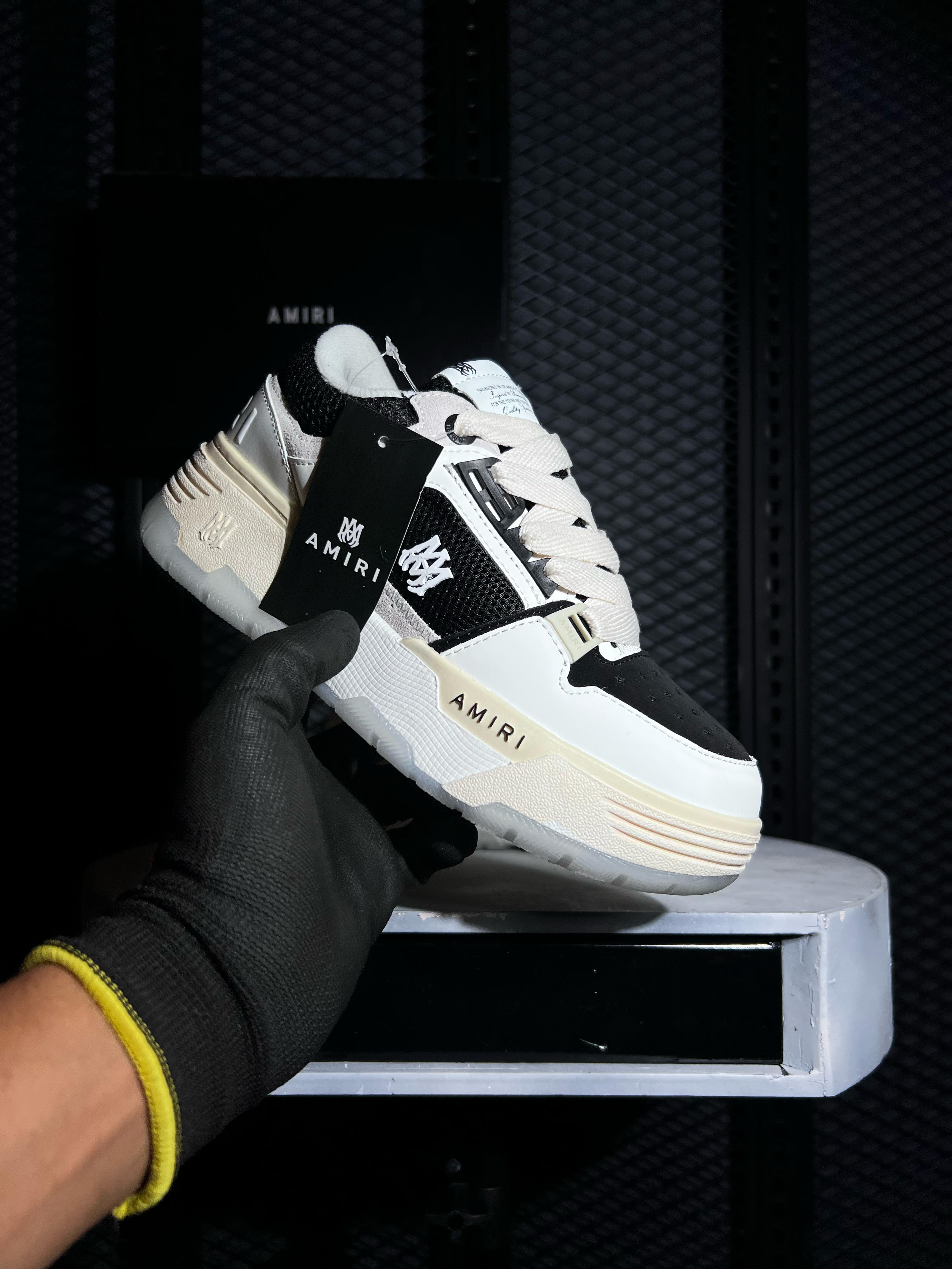 AMIRI MA-1 WHITE BLACK SNEAKERS